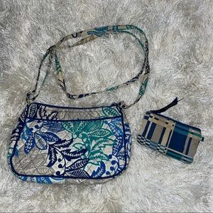 Vera Bradley crossbody purse and wallet set